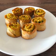 A picture of Healthy Leftover Poha Roll.