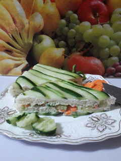 A picture of Cucumber sandwich.
