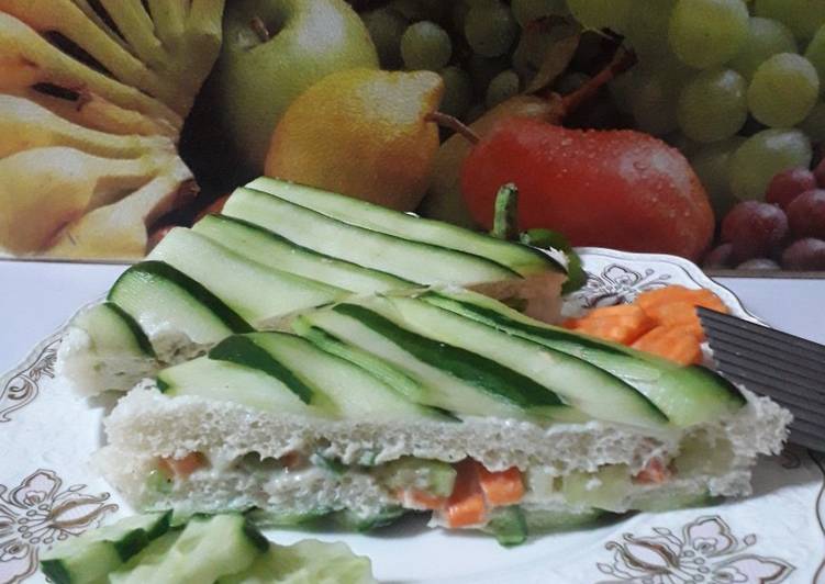 Recipe of Quick Cucumber sandwich