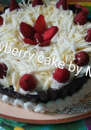 Foto resep Strawberry cake by Moeti