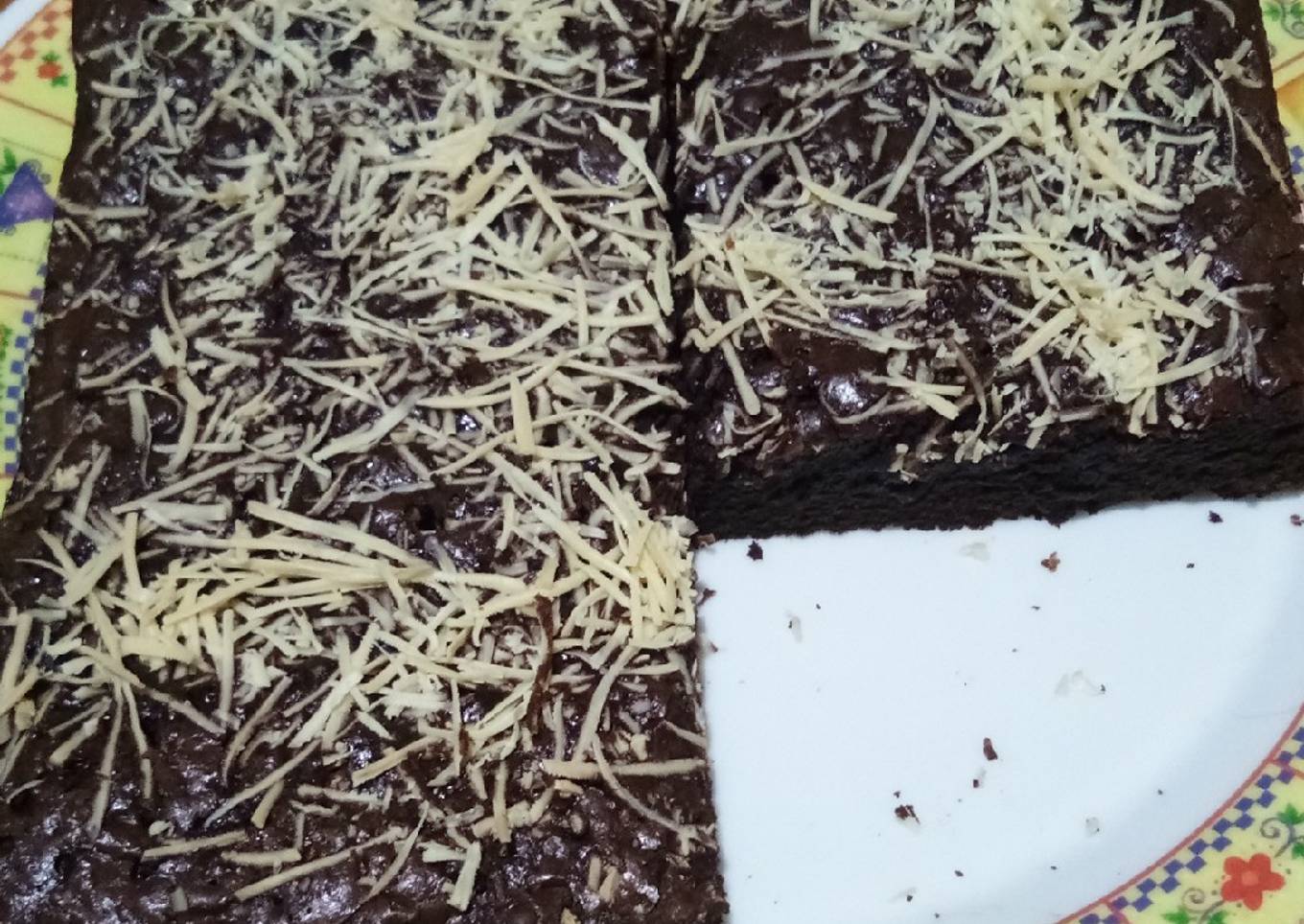 Brownies Panggang Toping Keju ala Bunda Al