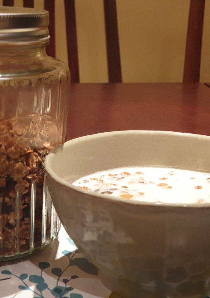 Una foto de Granola casera sin azúcar (fácil, sencilla y rápida)