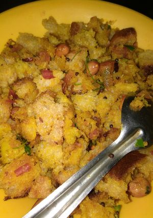 A picture of Bread Poha - Upma.