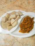 Daffen doya da leftover egusi soup