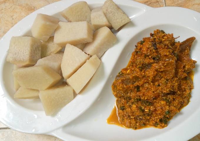 Daffen doya da leftover egusi soup girki daga Khulsum Kichin And More ...