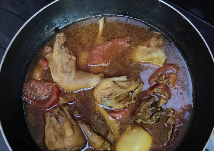 DICOBA@ Resep Semur Ayam Kampung masakan sehari hari