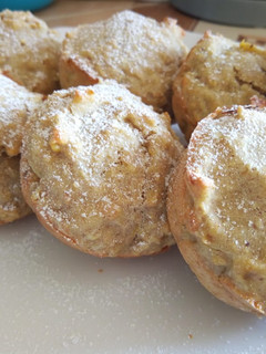 A picture of Banana oatmeal muffins.