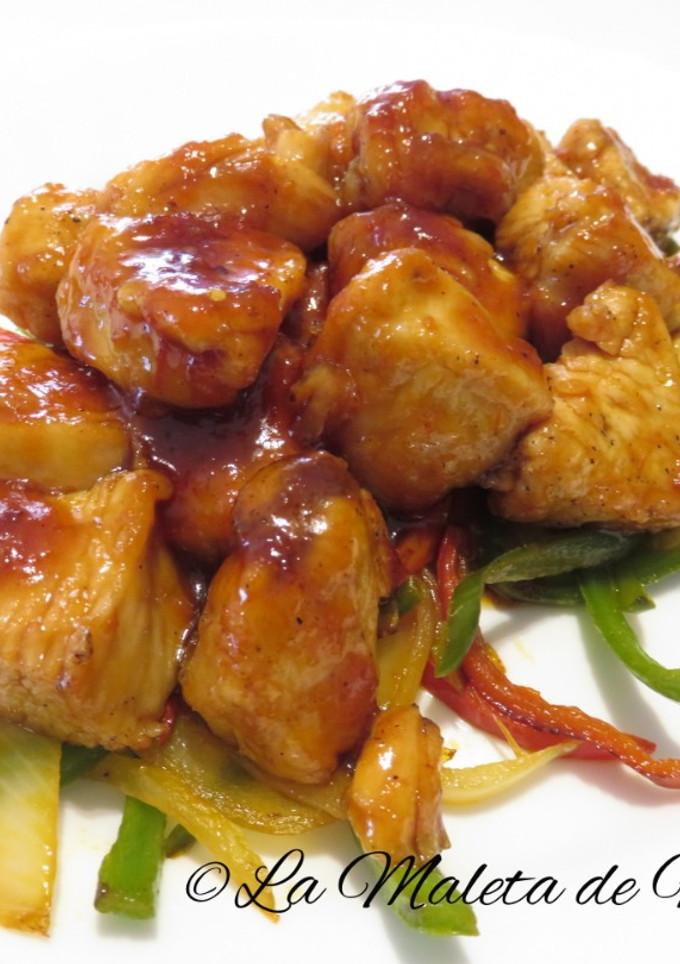 Una foto de Pollo a la cantonesa