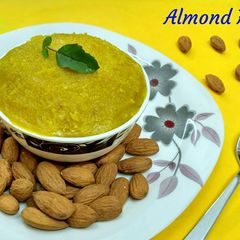 A picture of Almond Halwa.