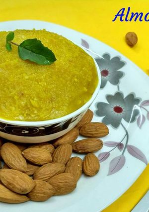 A picture of Almond Halwa.