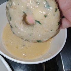 A picture of Chicken donuts.