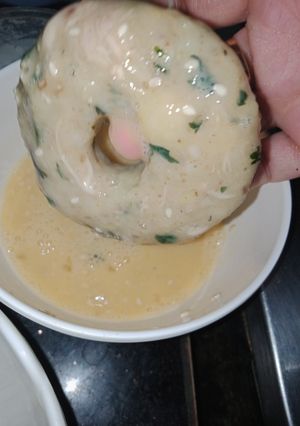 A picture of Chicken donuts.