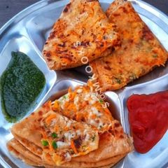 A picture of Stuffed Veggie Cheese Paratha.