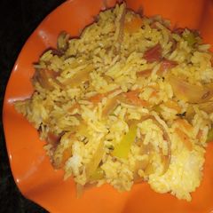 A picture of Leftover Rice veggie Pulav.