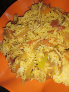 A picture of Leftover Rice veggie Pulav.