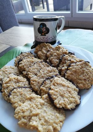 Une photo de Galettes de flocons d'avoine au chocolat