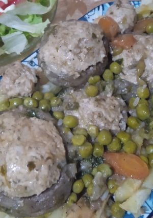 صورة لوصفة دولمة قرنون بالجلبانة😋