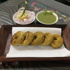 Raw banana vadas A picture of Raw banana vadas.