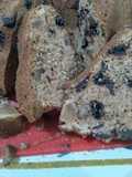 Budín con jengibre y ciruelas