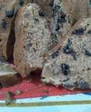 Budín con jengibre y ciruelas