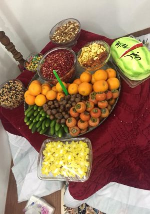 عکسی از دستور ایده میز شب یلدا