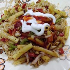 A picture of Spicy pasta.
