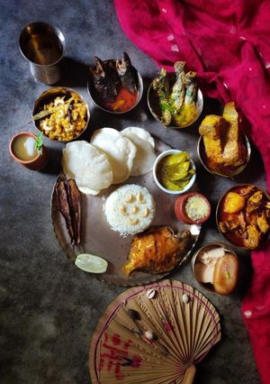 "নববর্ষের থালি"-চিতল মাছের কালিয়া। রেসিপির প্রধান ছবি