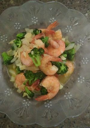 Foto resep Udang brokoli masak mentega