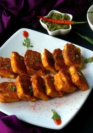 A picture of Amritsari paneer tikka.