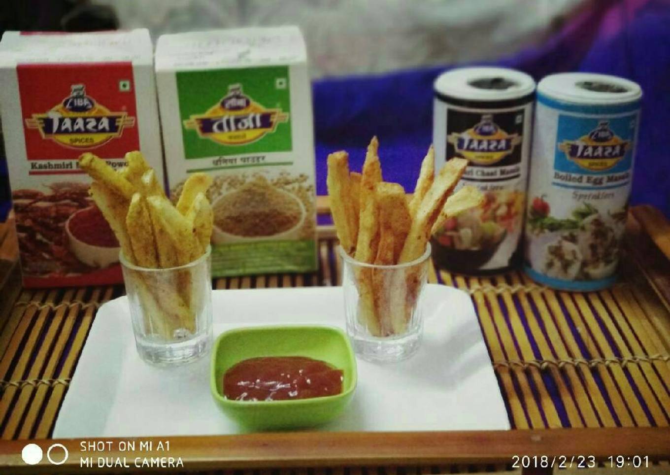 Flower french fries