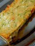 Pierog de calabacín, arroz y queso al horno - Пирог из кабачков в духовке
