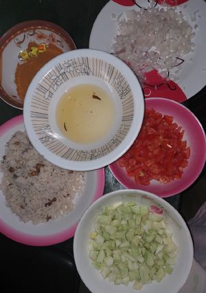 A picture of Shinkafa da wake.