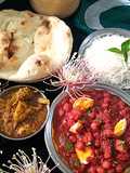 Desi dabha style Anda choley (egg chickpeas)