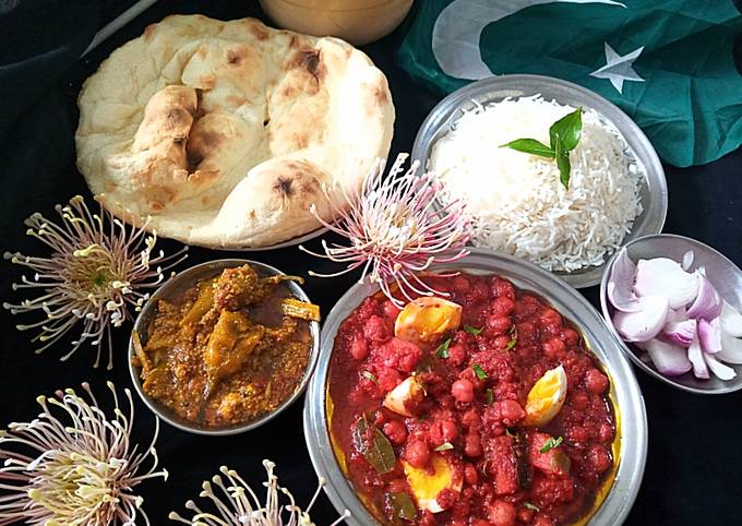 Recipe of Mario Batali Desi dabha style Anda choley (egg chickpeas)