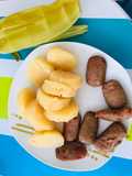 Butifarra con bollo de yuca