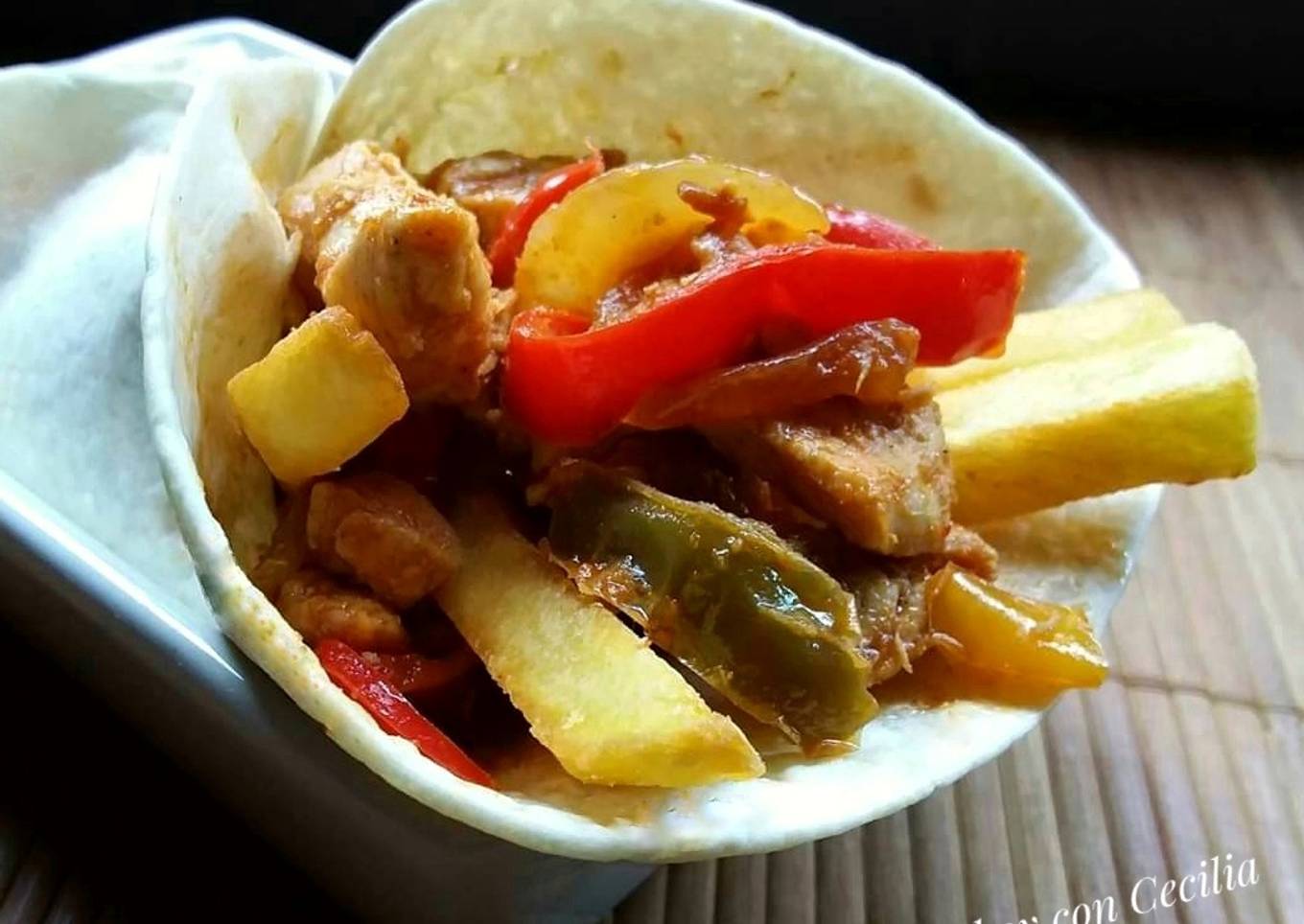 Fajitas de pollo