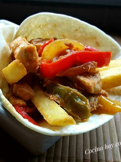 Una foto de Fajitas de pollo