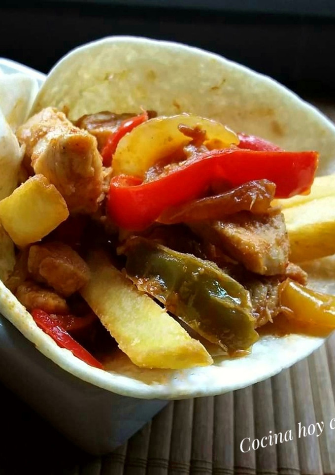 Una foto de Fajitas de pollo