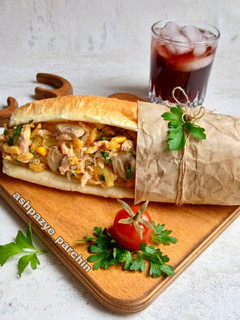 عکسی از دستور ساندویچ سرد مرغ 🌸