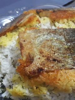 عکسی از دستور ته چین ماهی