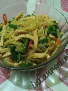 Foto resep Tumis Labu Tempe Kacang Panjang