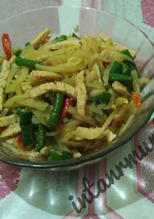 Foto resep Tumis Labu Tempe Kacang Panjang