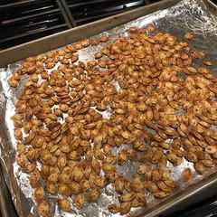 A picture of Seasoned Roasted Pumpkin Seeds.