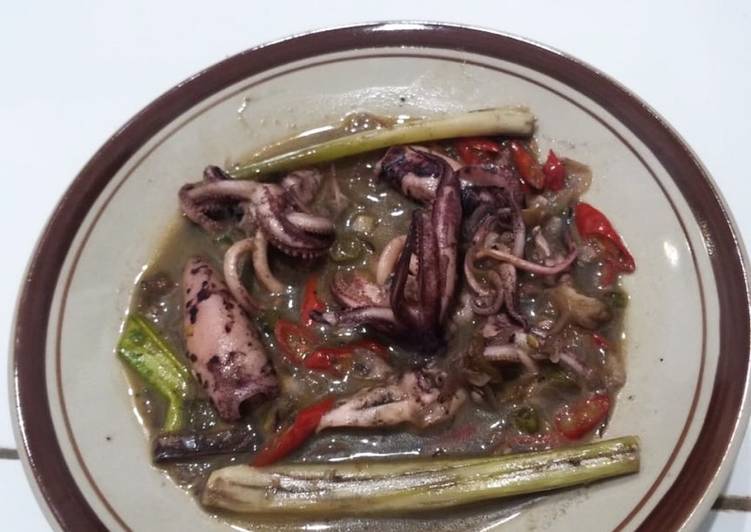 Resep Cumi Bumbu Hitam, Enak