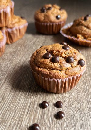 Foto resep Banana choco chip Muffins (Gluten Free)