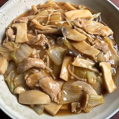 Simmered Wombok & Asian Mushrooms A picture of Simmered Wombok & Asian Mushrooms.