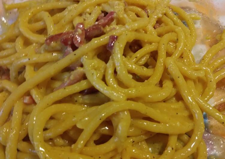 Carbonara spek e bigoli