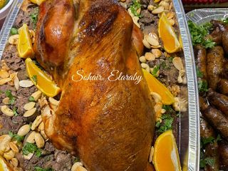 رز بالخلطة مع الديك الرومي المحشي🦃🍚🍗🌶️🧅🧅