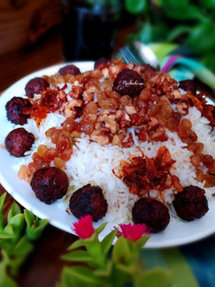 عکسی از دستور قنبر پلو(غم بر پلو)