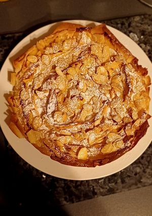 A picture of Filo custard tart.